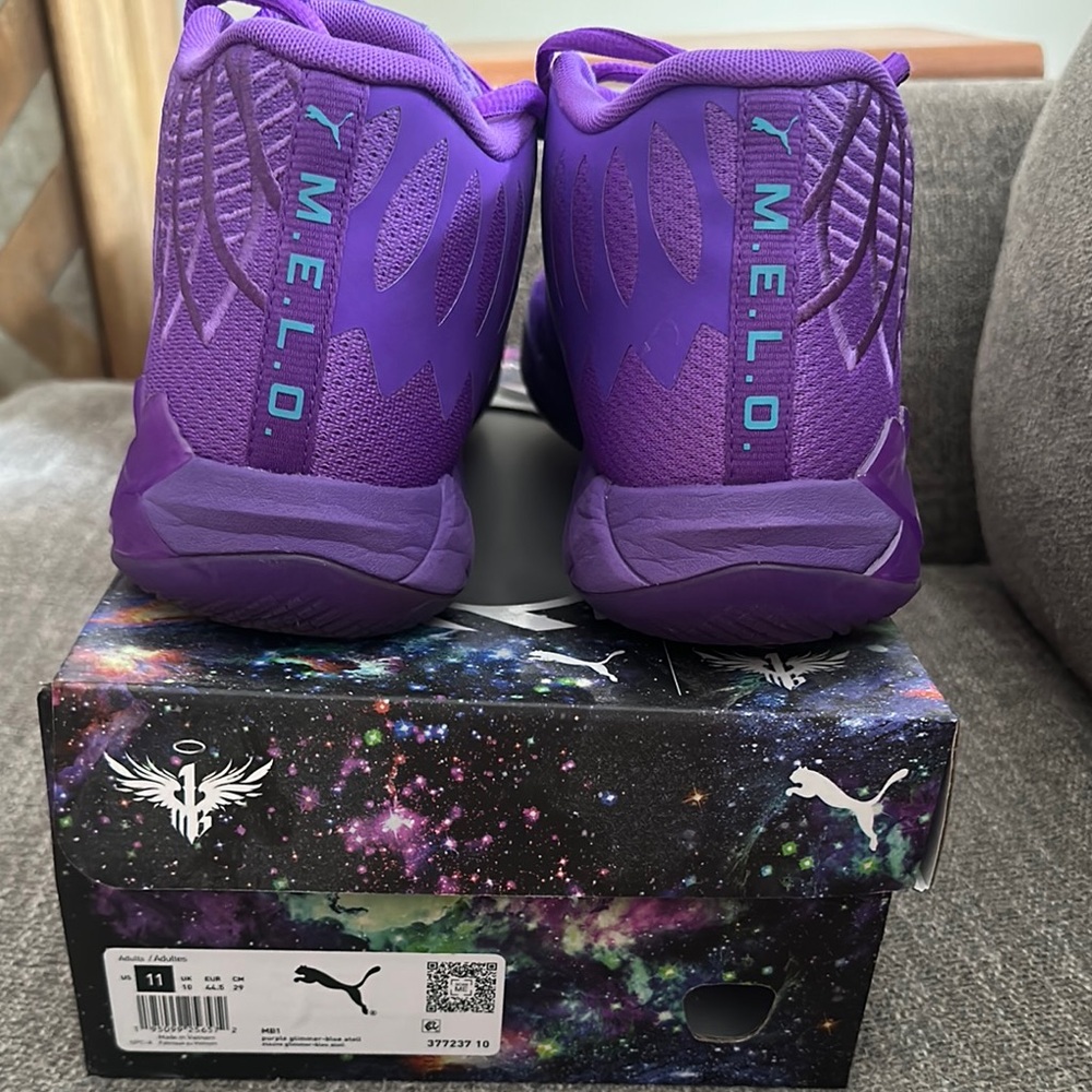 Puma Lamelo Ball Purple Basketball Sneakers - Picture 2 of 4